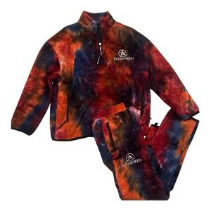 Pleasures Polar Fleece Jacket & Pants Full Track Set Mens Size Large